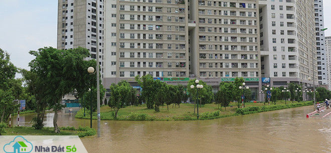 Chung cư ngập lụt