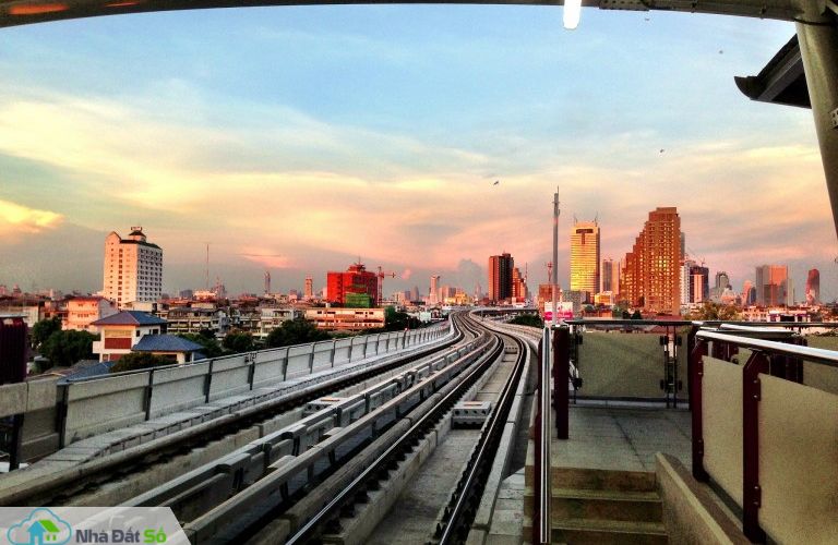 Giá đất Bangkok tăng theo hệ thống giao thông công cộng