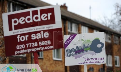 Giá nhà trung bình tại Anh tăng  Giá nhà tại Anh tăng