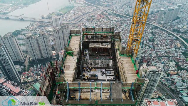 Cận cảnh tòa tháp cao nhất Việt Nam Landmark 81 chuẩn bị cất nóc - Ảnh 4.