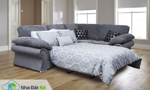 Ban ngày là ghế sofa, ban đêm có thể trở thành giường ngủ.