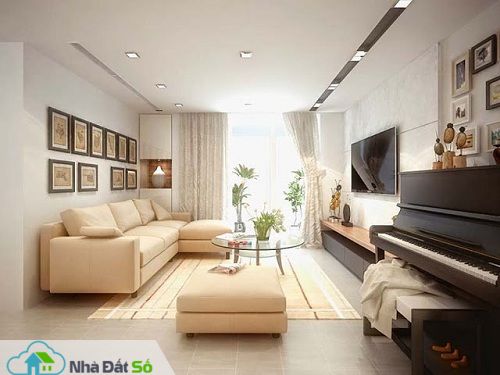 Gam màu trung tính giúp nới rộng diện tích căn phòng.