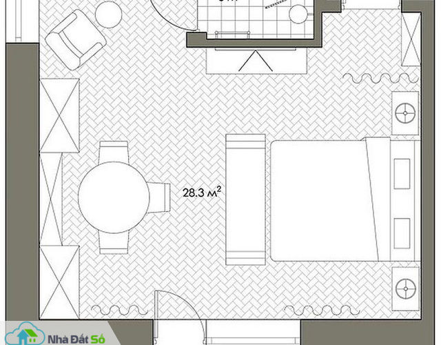 Cuộc sống tiện nghi và thoải mái trong căn hộ chỉ vẻn vẹn 31m2 - Ảnh 11. Cuộc sống tiện nghi và thoải mái trong căn hộ chỉ vẻn vẹn 31m2 - Ảnh 11.