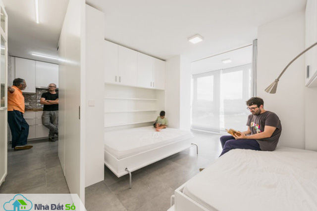 Tròn mắt với bức tường xoay thần kỳ biến hóa không gian cho nhà nhỏ - Ảnh 9. Tròn mắt với bức tường xoay thần kỳ biến hóa không gian cho nhà nhỏ - Ảnh 9.