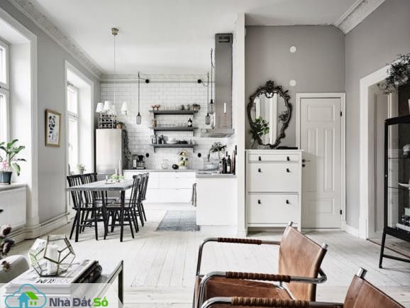 Căn hộ trắng đẹp đến từng milimet với phong cách Scandinavia - Ảnh 3. Căn hộ trắng đẹp đến từng milimet với phong cách Scandinavia - Ảnh 3.
