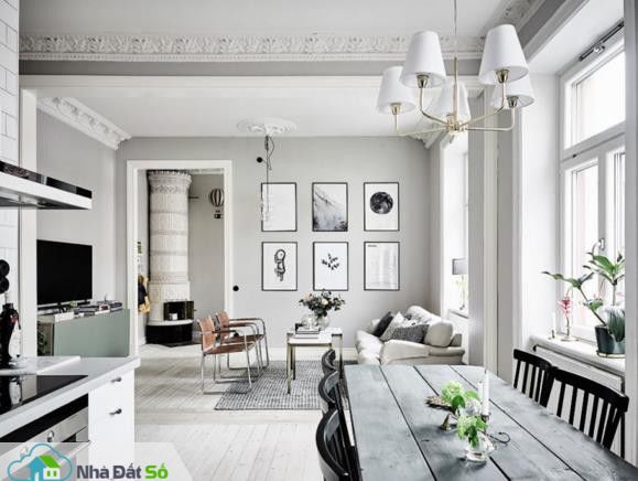 Căn hộ trắng đẹp đến từng milimet với phong cách Scandinavia - Ảnh 1. Căn hộ trắng đẹp đến từng milimet với phong cách Scandinavia - Ảnh 1.