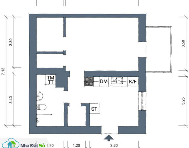 Thiết kế căn hộ 46m2 rộng thoáng không ngờ, đốn tim vạn người - Ảnh 17. Thiết kế căn hộ 46m2 rộng thoáng không ngờ, đốn tim vạn người - Ảnh 17.