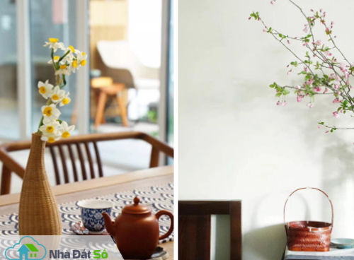 Huan trang trí cho ngôi nhà của mình bằng những món đồ nhỏ xinh cô mua được khi đi du lịch hay những nguyên vật liệu ở chính quê mình.