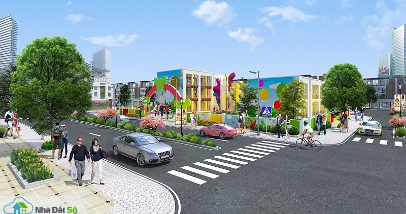 nội khu dự án Eco Town Long Thành