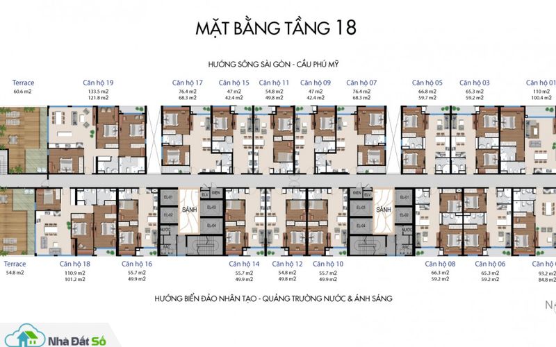 mat bang can ho river city quan 7 tang 18
