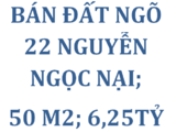 Bán Đất Ngõ 22 Nguyễn Ngọc Nại - Thanh Xuân