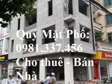 Cho Thuê Nhà Mặt Phố Vũ Phạm Hàm 100m2 Mt: 6m 5 Tầng 49 Tr/th Quý Mặt Phố 0981-337-456