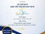 Nhanh Chân Liên Hệ Để Tham Gia Mở Bán Siêu Đô Thị River View, Hưởng Thêm Phần Chiết Khấu