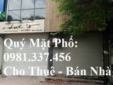 Cho Thuê Mặt Phố Tôn Thất Tùng 35M2, Mt: 5.2M, 29Tr/th Quý Mặt Phố 0981-337-456