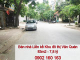 Bán Nhà Liền Kề Kđt Văn Quán. 83m2. 7,8 Tỷ. Gara Oto. Kinh Doanh. 0902.160.163