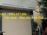 Cho Thuê Mặt Phố Bạch Mai 65M2 Mt 5M 30 Triệu Quý Mặt Phố 0981337456