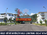Bán Đất 2 Mặt Tiền Gần Bãi Tắm Khu Đô Thị Biển An Viên, Nha Trang