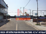 Bán Đất Mặt Tiền Kinh Doanh Đối Diện Biển Đường Phạm Văn Đồng, Nha Trang Chỉ 140 Tr/M2