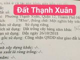 Bán Đất Chính Chủ, Phường Thạnh Xuân Quận 12