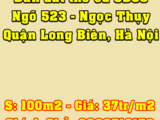 Bán Đất Thổ Cư Sổ Đỏ Chính Chủ Ngõ 523 Ngọc Thụy, Quận Long Biên, Hà Nội