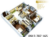 Bán Chung Cư Cao Cấp 3Pn-Full Nội Thất Tại Minh Khai-Cạnh Timecity Giá Rẻ