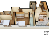 Căn Hộ Trường Chinh – Q12 Giá Rẻ, 2Pn+2Wc 70M2, 570Tr Nhận Nhà, Shr
