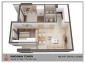 Mở Bán Đợt Cuối Dự Án Kingsway Tower Quận Bình Tân Chỉ 980 Triệu/ Căn 2 Phòng Ngủ 56M2 !