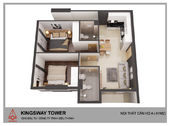 Mở Bán Đợt Cuối Dự Án Kingsway Tower Quận Bình Tân Chỉ 980 Triệu/ Căn 2 Phòng Ngủ 56M2 !