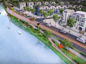 Bán Nhà Phố Ven Sông Vàm Cỏ Tây-100M2-2Ty-Shr