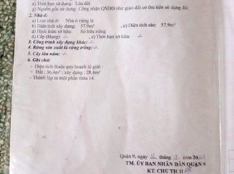 Bán Nhà Giá Rẻ, Nguyễn Xiển, Quận 9