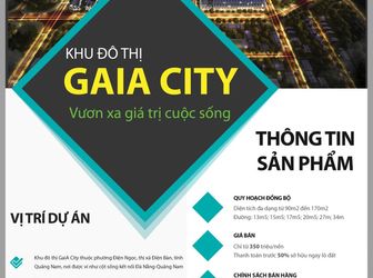 Mở Bán Block C16A KĐT GAIA, Chỉ 350tr/Nền