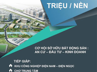 Chỉ 290Tr/Lô Sở Hữu Đất Nền An Cư Giá Rẻ Nam Đà Nẵng