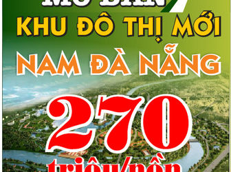 Mở Bán Đất Nền Phía Nam Đà Nẵng Với Giá 270Tr/Nền