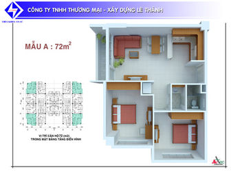 Bán Căn Hộ Góc Khu A3 Chung Cư Lê Thành – 113/89 An Dương Vương – 71 M2
