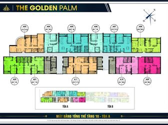 Căn 2 PN Diện Tích 90m2 Suất Ngoại Gia Dự Án The Golden Palm - Lh 0901739689