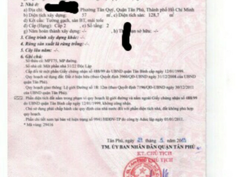 Nhà Mặt Tiền Đường Số 18 Gần Chợ Tân Hương, Q Tân Phú. Dt 5x16. Giá 4 Tỷ 4