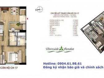 Căn Góc 132M2 Giá Chỉ 26,8Tr/m2 Tại Dự Án Riverside Garden - 349 Vũ Tông Phan, Bảng Giá Cđt Tầng 18