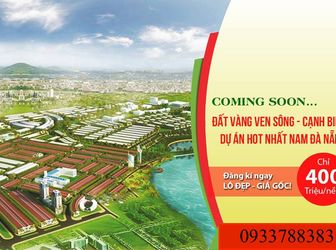 Đón Đầu Làn Sóng Đầu Tư- Ngay Từ Giai Đoạn 1 Đất Nền Ven Biển Đà Nẵng -Hội An Chỉ  399- 499Tr/lô 