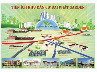 Ưu Đãi Cho 25 Khách Hàng Đầu Tiên Dự Án Đại Phát Garden, 3Tr8/nền, Liền Kề Chợ Bình Chánh