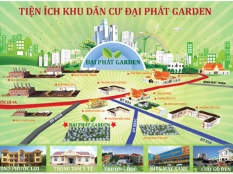 Khu Dân Cư Đại Phát Garden Mặt Tiền Tỉnh Lộ 835C, Cách Chợ Gò Đen_Ql.1A 1Km, Giá 3,8 Triệu/m2.