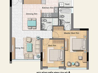 Cho Thuê Căn Hộ 2 Phòng Ngủ Với 1 Số Nội Thất, 10 Triệu/tháng