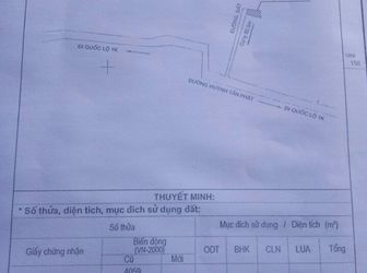 Bán Đất Đường Huỳnh Tấn Phát, Đông Hòa, Dĩ An, Bình Dương 