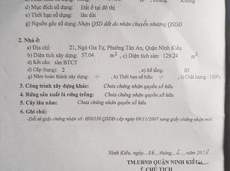 Bán Nhà Mặt Tiền Đường Ngô Gia Tự Cách Bến Ninh Kiều 20M . Giá 6.6 Tỷ .
