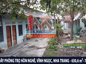 Bán Đất Đường Ô Tô Có Dãy Phòng Trọ Ở Hòn Nghê, Vĩnh Ngọc, Nha Trang Chỉ 7 Triệu/M2