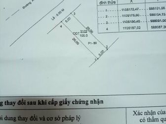 Bán Nền Kdc Thien Lộc Ngang 5×20=100M Thổ Cư 100% Đường A1 Lộ Giới 18M