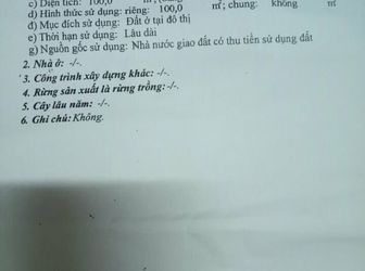 Bán Nền Kdc Thien Lộc Ngang 5×20=100M Thổ Cư 100% Đường A1 Lộ Giới 18M