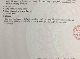 Bán Gấp Đất Đường Nguyễn Công Hoan, Đông Hòa, Dĩ An, Bình Dương