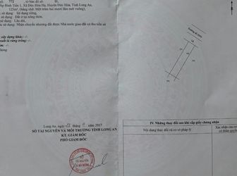 Cần Tiền Bán Gấp Lô Đất 125M2 Gần Thị trấn Đức Hòa, sổ hồng riêng.