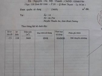 Bán Gấp 3.500 M2 Đất Tại Thuận An - Bình Dương