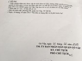 Bán Đất Thổ Cư Đường Cây Trâm, Phường 8, Quận Gò Vấp.